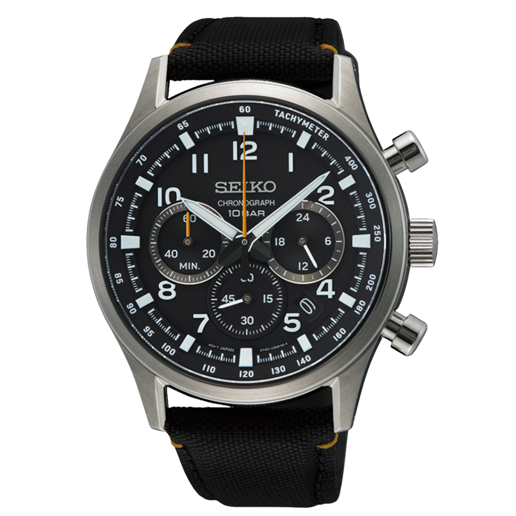 Seiko Sport Chronograph Nylon Strap Men's Watch