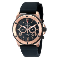 Bulova Marine Star Black Silicone Men's Watch