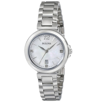 Bulova Diamond Stainless Steel Women's Watch