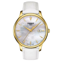 Tissot T-Classic White Leather Women's Watch