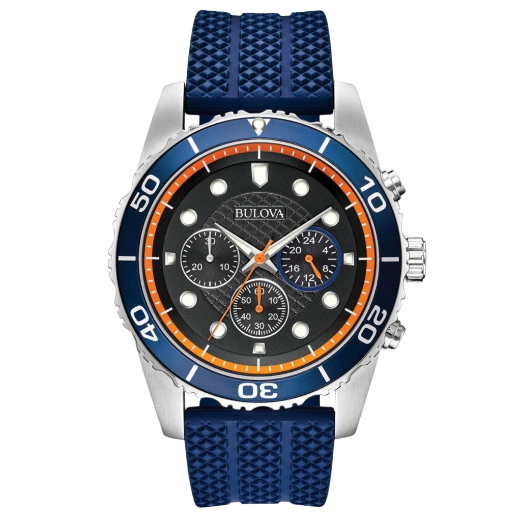 Bulova Sport Blue Silicone Men's Watch