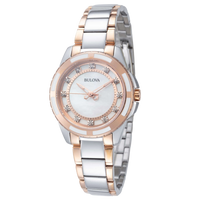Bulova Diamond Stainless Steel Women's Watch