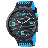 Swatch Black Silicone Men's Watch