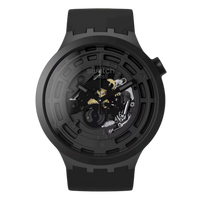 Swatch Big Bold C-Black Silicone Men's Watch