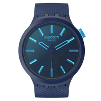 Swatch Indigo Glow Silicone Men's Watch