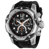 Invicta Speedway Black Silicone Men's Watch