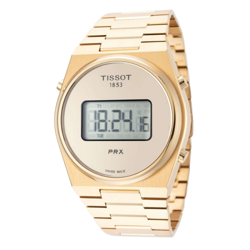 Tissot PRX digital en acero inoxidable color dorado
