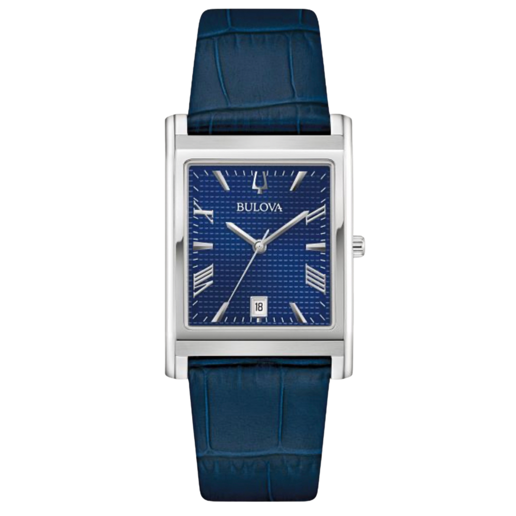 Bulova Sutton para caballero con pulso de cuero azul