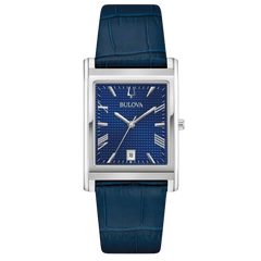 Bulova Sutton para caballero con pulso de cuero azul