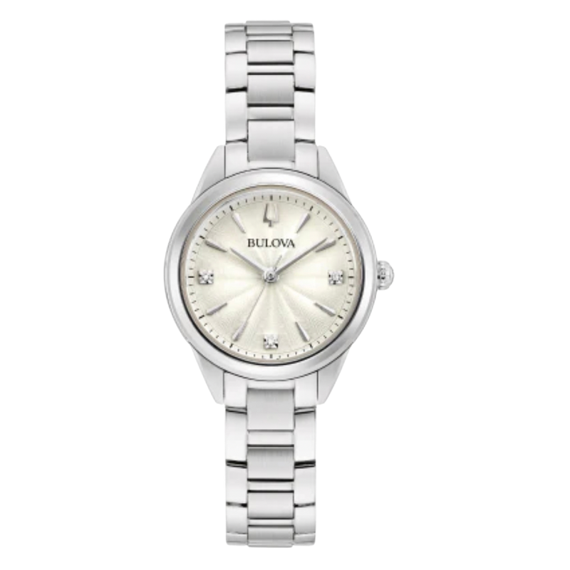 Bulova Sutton para dama en acero inoxidable