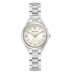 Bulova Sutton para dama en acero inoxidable