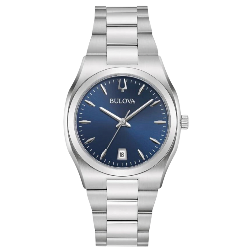 Bulova Classic Surveyor para dama en acero inoxidable
