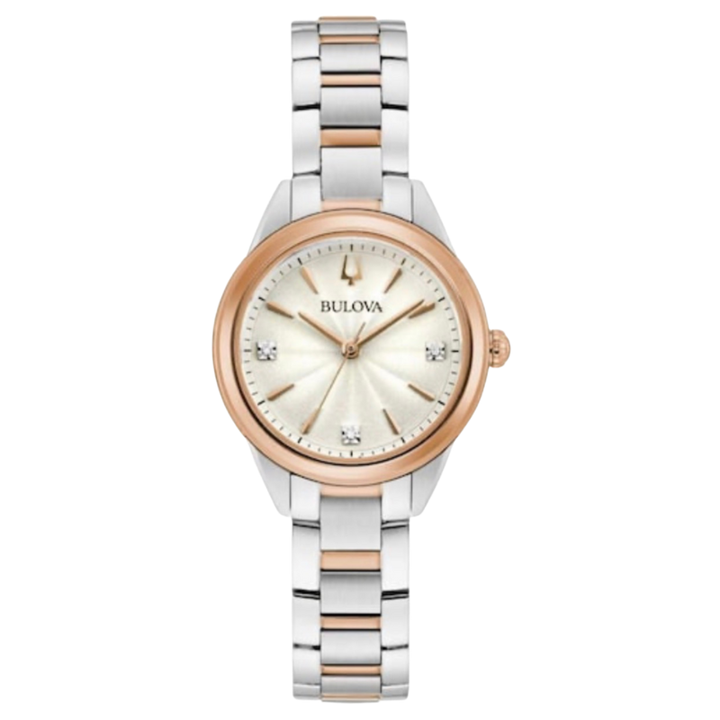 Bulova Sutton para dama en acero inoxidable