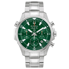 Bulova Marine Star para caballero en acero inoxidable con dial verde