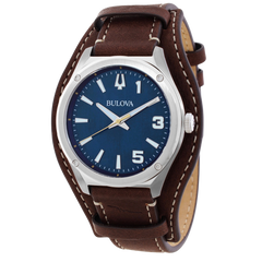 Bulova Classic para caballero con pulso de cuero chocolate