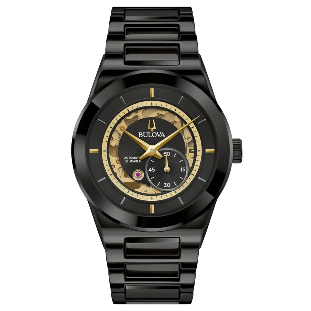 Bulova Millennia automático para caballero con pulso de cerámica