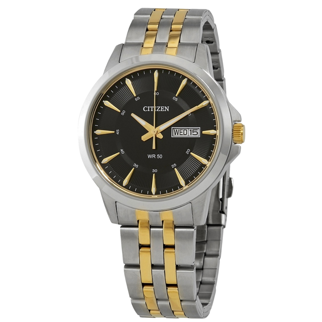 Citizen Quartz para caballero en acero inoxidable de dos tonos
