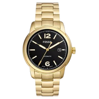 Fossil Heritage Automatic Black Dial Stainless Steel Men's watch