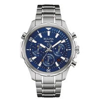 Bulova Marine Star Blue Dial Stainless Steel Men's Watch
