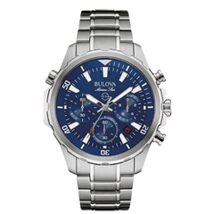 Bulova Marine Star Blue Dial Stainless Steel Men's Watch