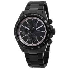 Fossil Autocross en acero inoxidable color negro