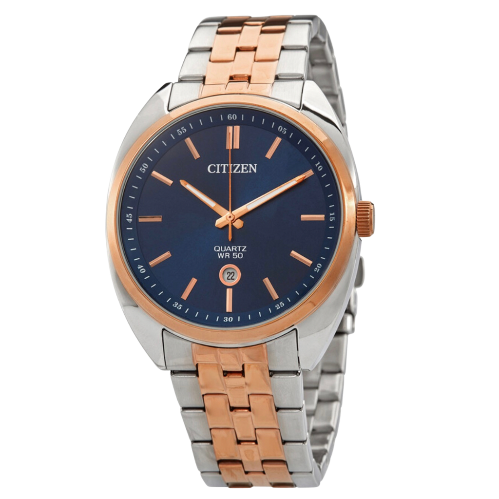 Citizen Quartz Blue Dial Stainless Steel Men's Watch