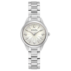 Bulova Sutton para dama en acero inoxidable
