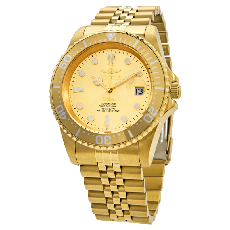 Invicta Pro Diver Automatic Gold-Tone Stainless Steel Men's Watch