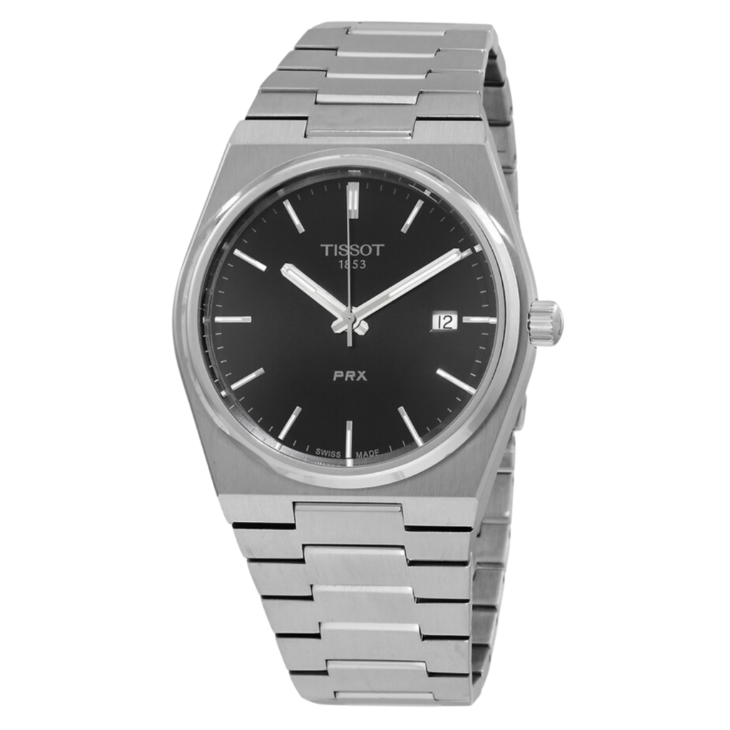 Tissot PRX Black Dial Stainless Steel Men's Watch