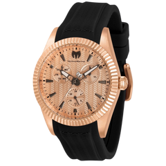 TechnoMarine Sea Quartz Black Silicone Women's Watch