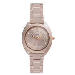 Fossil Gabby Crystal Brown Ceramic Women's watch