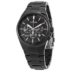 Citizen Quartz Black Dial Stainless Steel Men's Watch
