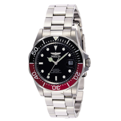 Invicta Pro Diver automático en acero inoxidable con dial negro