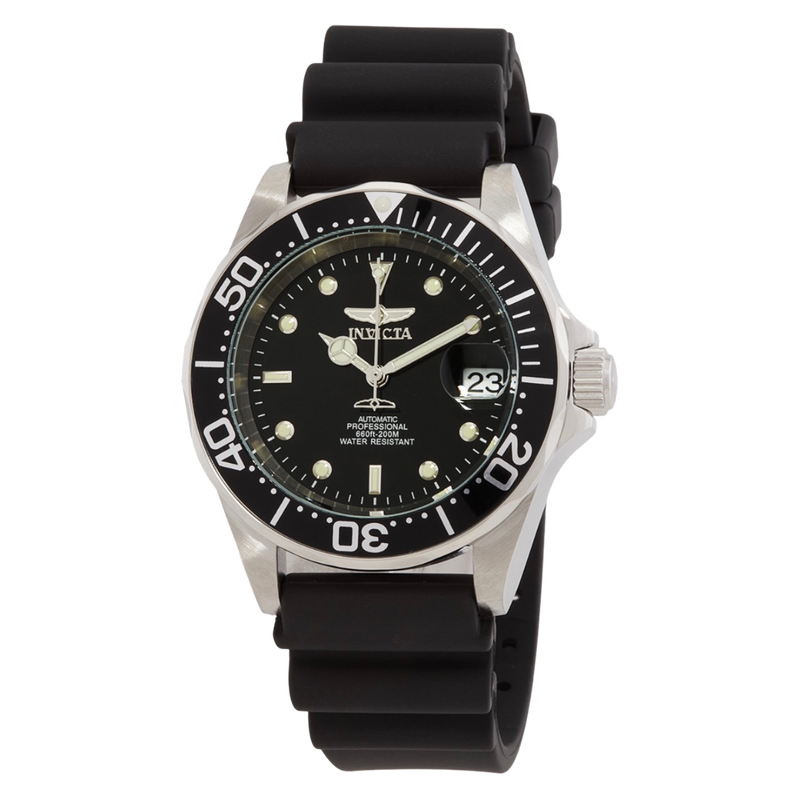 Invicta Pro Diver automático con pulso de caucho negro