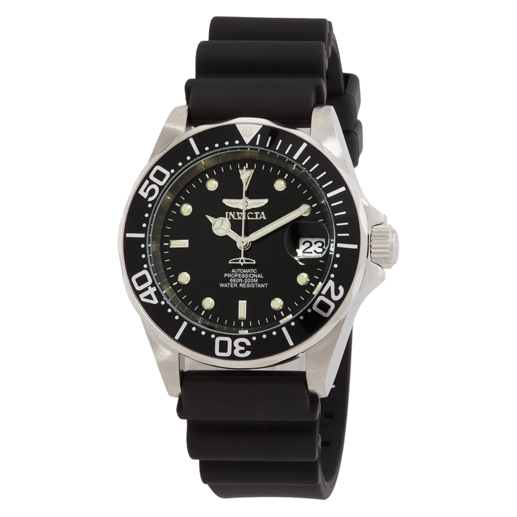 Invicta Pro Diver automático con pulso de caucho negro