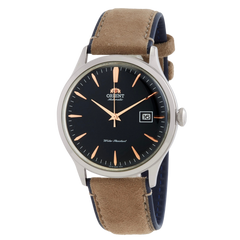 Orient Triton automático con pulso de cuero chocolate