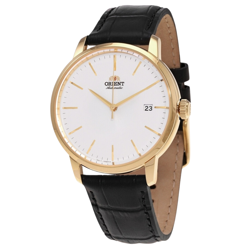 Orient Contemporary automático con pulso de cuero negro