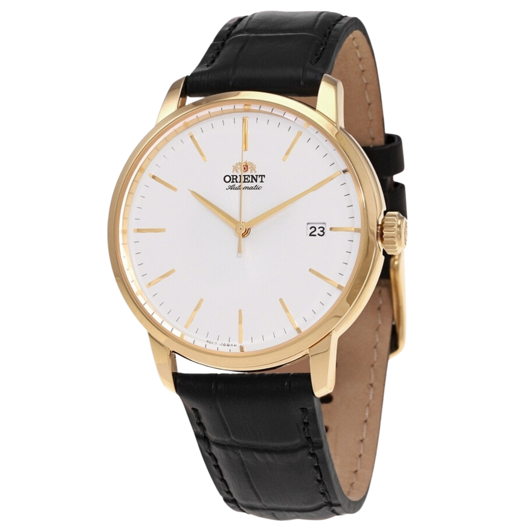 Orient Contemporary automático con pulso de cuero negro