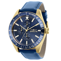 Invicta Aviator Blue Leather Men's Watch