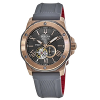 Bulova Marine Star Automatic Grey Silicone Men's Watch