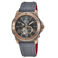 Bulova Marine Star Automatic Grey Silicone Men's Watch