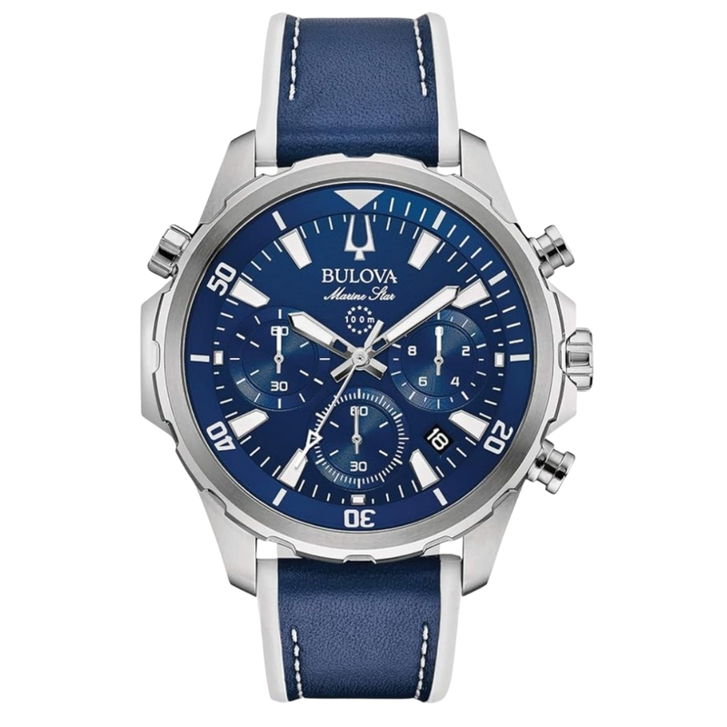 Bulova Marine Star Blue Silicone Silicone Men's Watch