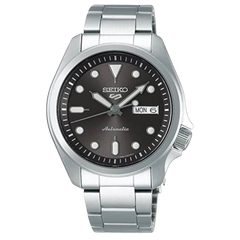 Seiko 5 Sports automático en acero inoxidable con dial gris