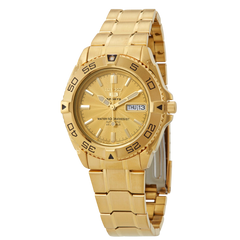 Seiko 5 Sports automático en acero inoxidable color dorado