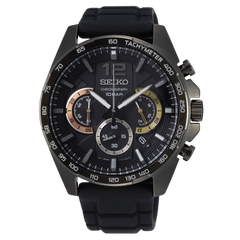Seiko Conceptual Chronograph con pulso de silicona negro