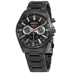 Seiko Chronograph en acero inoxidable  color negro
