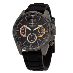Seiko Conceptual Chronograph con pulso de silicona negro