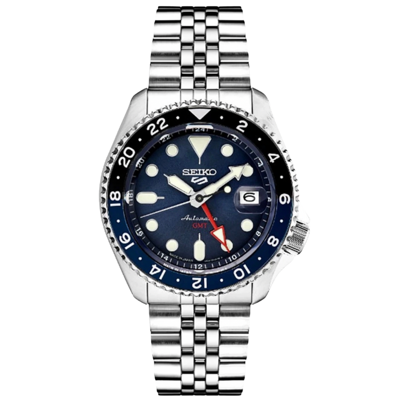 Seiko 5 Sports GMT Automático en acero inoxidable