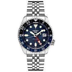 Seiko 5 Sports GMT Automático en acero inoxidable