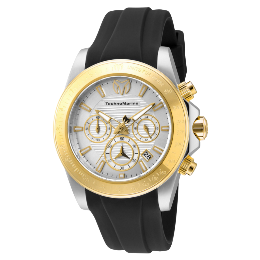 TechnoMarine Manta con pulso de silicona negro
